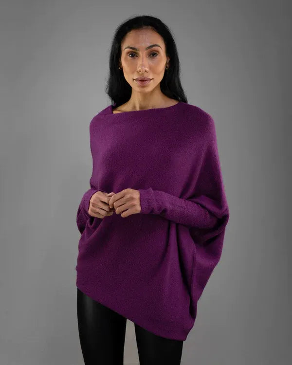 WW | Asymmetrischer Damenpullover mit eleganter Drapierung