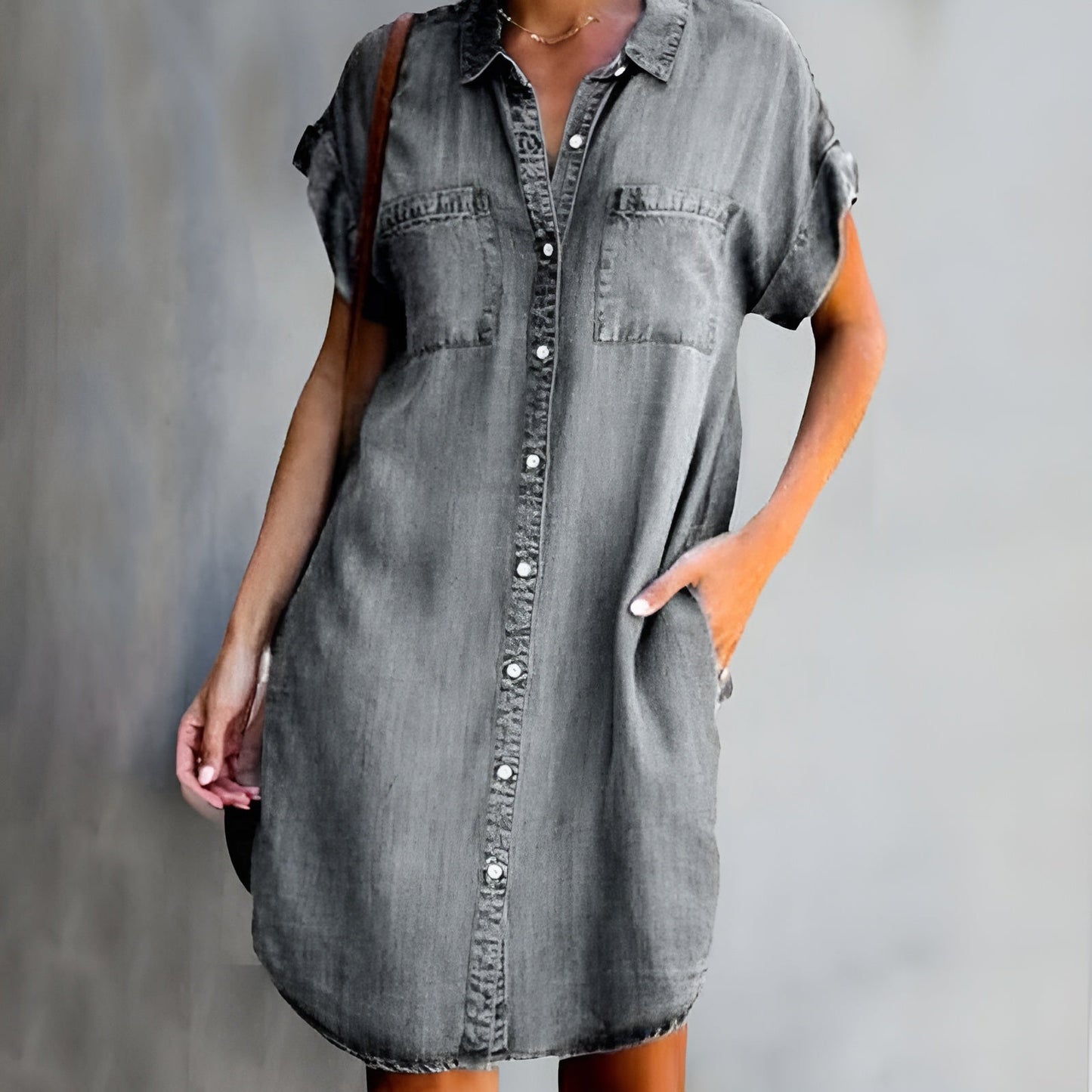 Oaklee™ | Lässiges Hemdblusenkleid