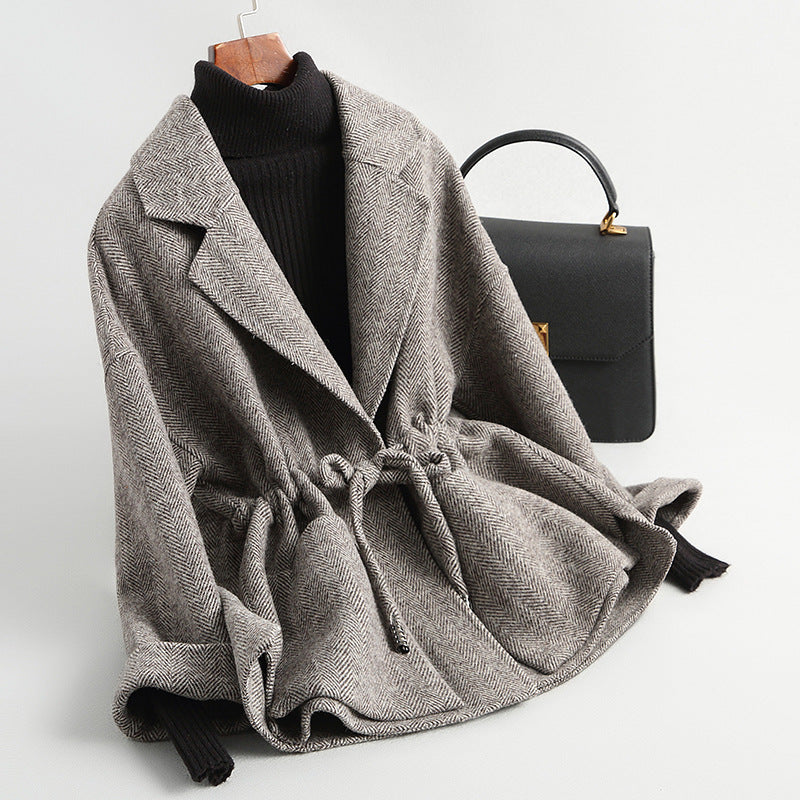 WW | Gray Tie-Front Cardigan for an Elegant Look