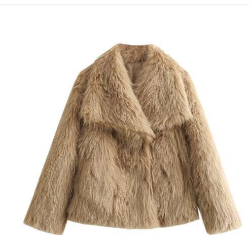 WW | Fluffy Faux Fur Jacket For Women