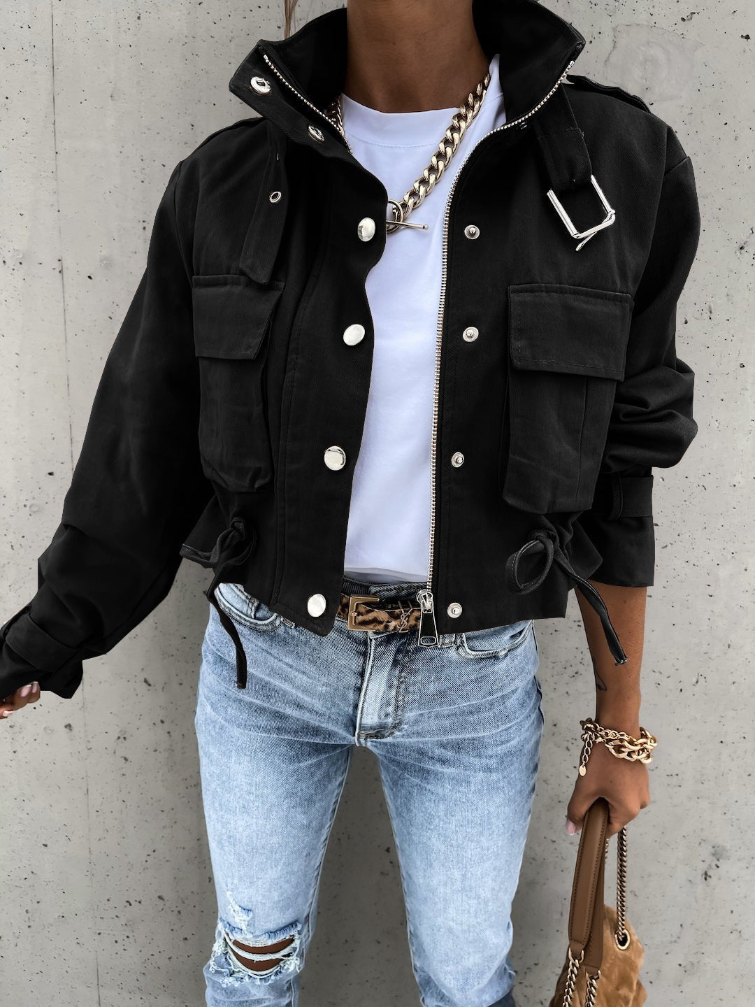WW | Utility-Jacke - Leichte Schicht - Baumwollmischung - Lässiger Street Style
