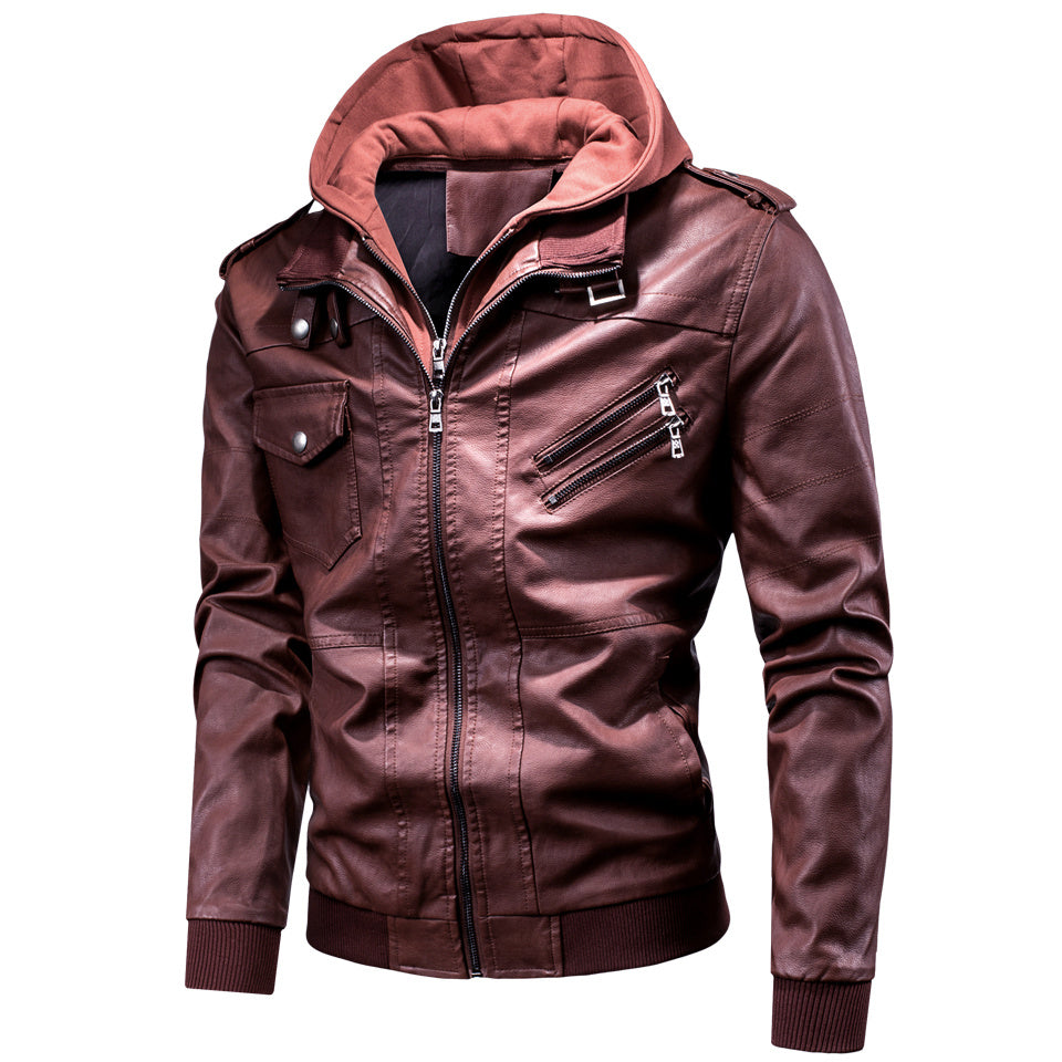 WW | Herren Leder Wintermantel