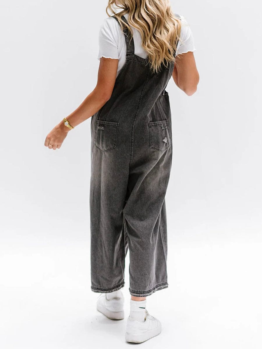 WW | Sleeveless Loose Denim Jumpsuit