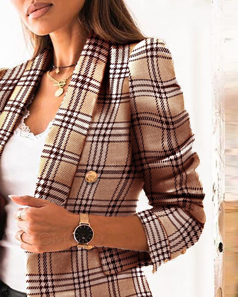 WW | Moderner, Lässiger Karo Blazer
