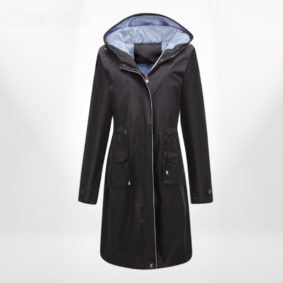 WW | Raincoat with Hood Striped Lining