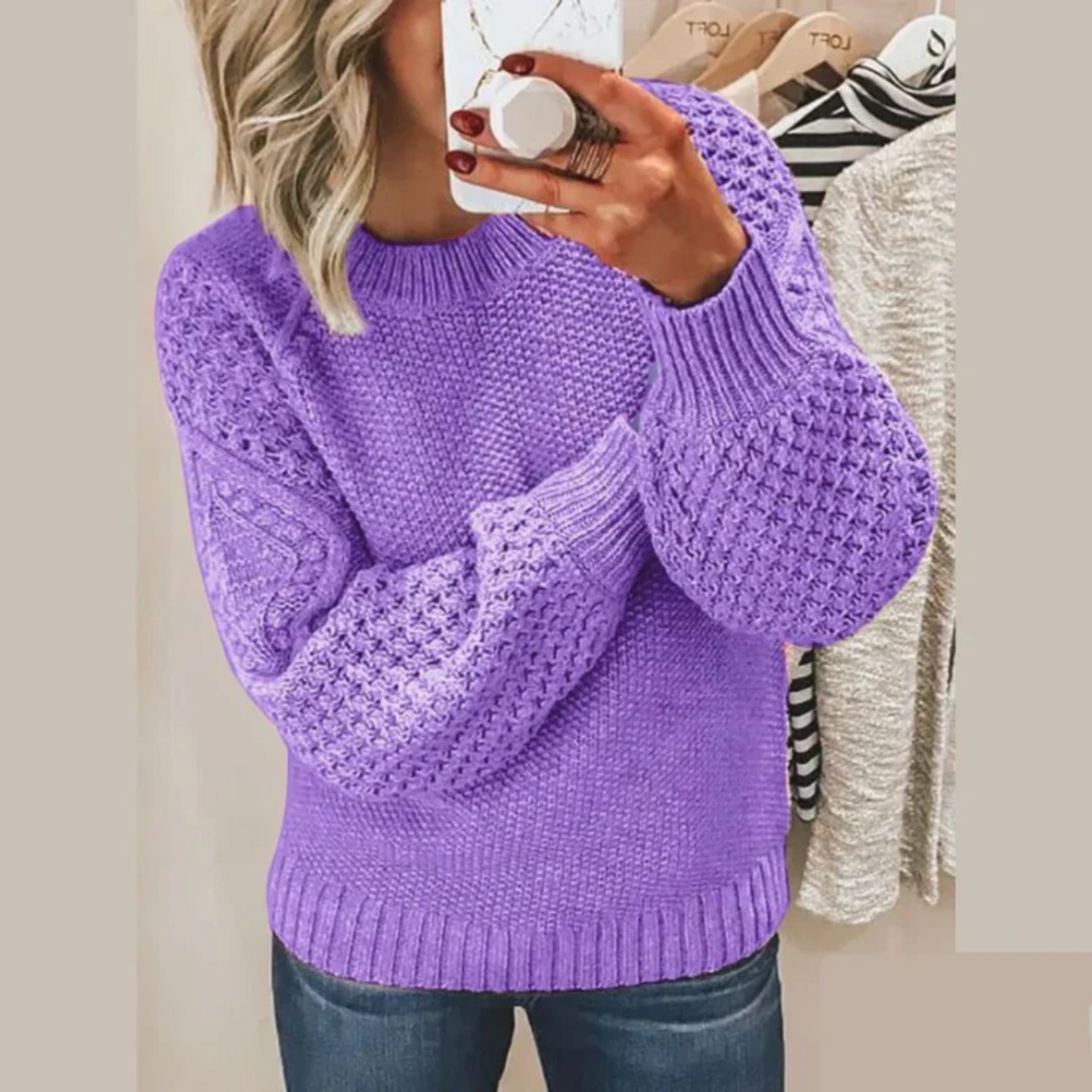 WW | Eleganter Pullover mit langen Ärmeln