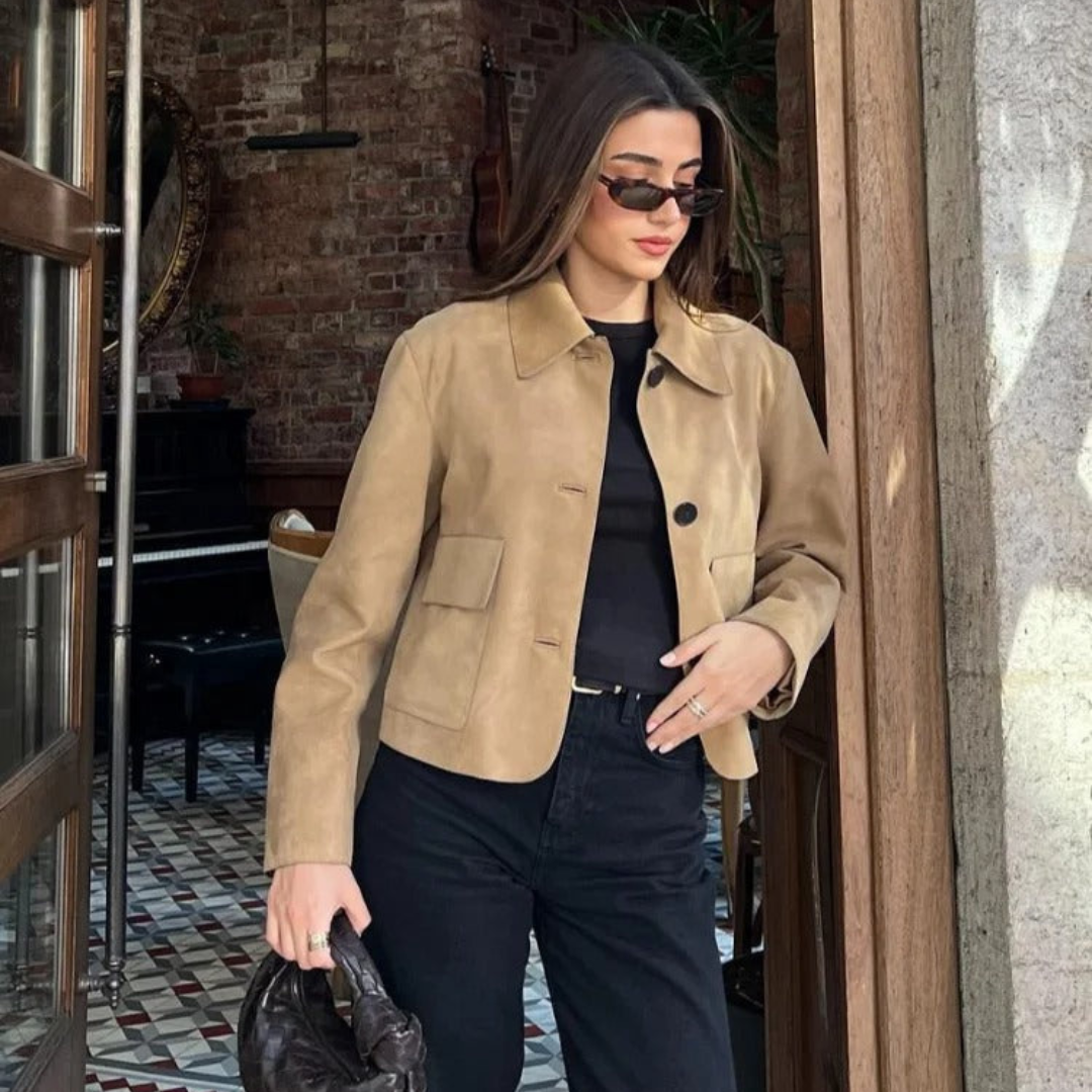 WW | Beige Leather Jacket