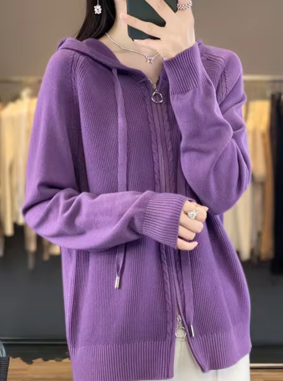 WW | Cardigan with hood