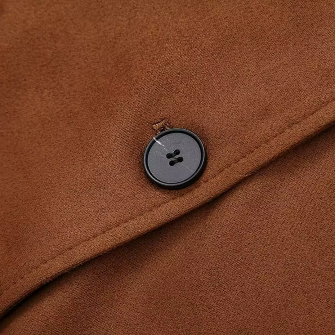 WW | Damen Wildleder Übergröße Winterjacke