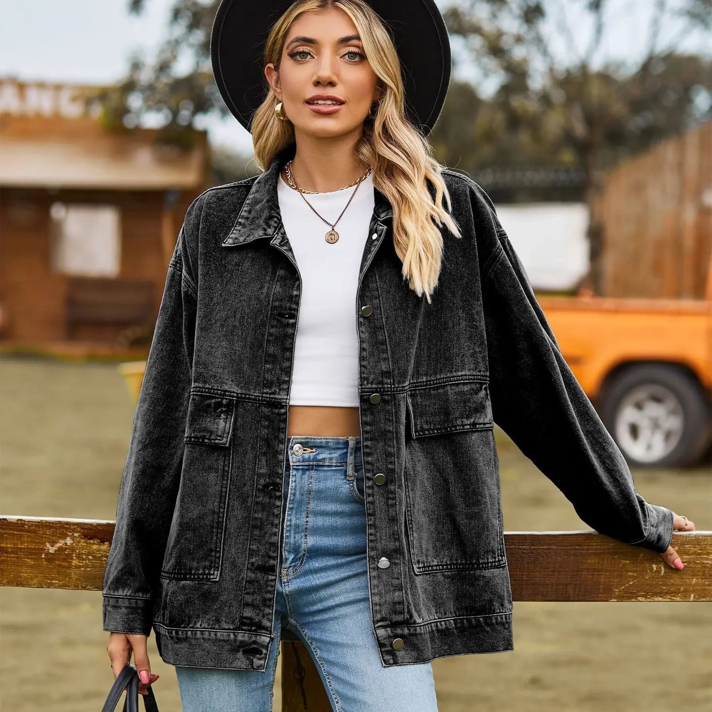 WW | Classic Vintage Denim Jacket for Women
