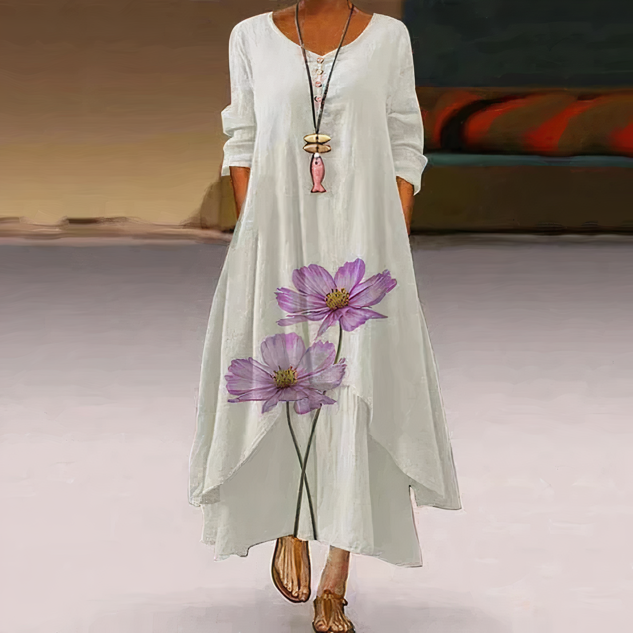 WW | Elegantes Mode Baumwollkleid