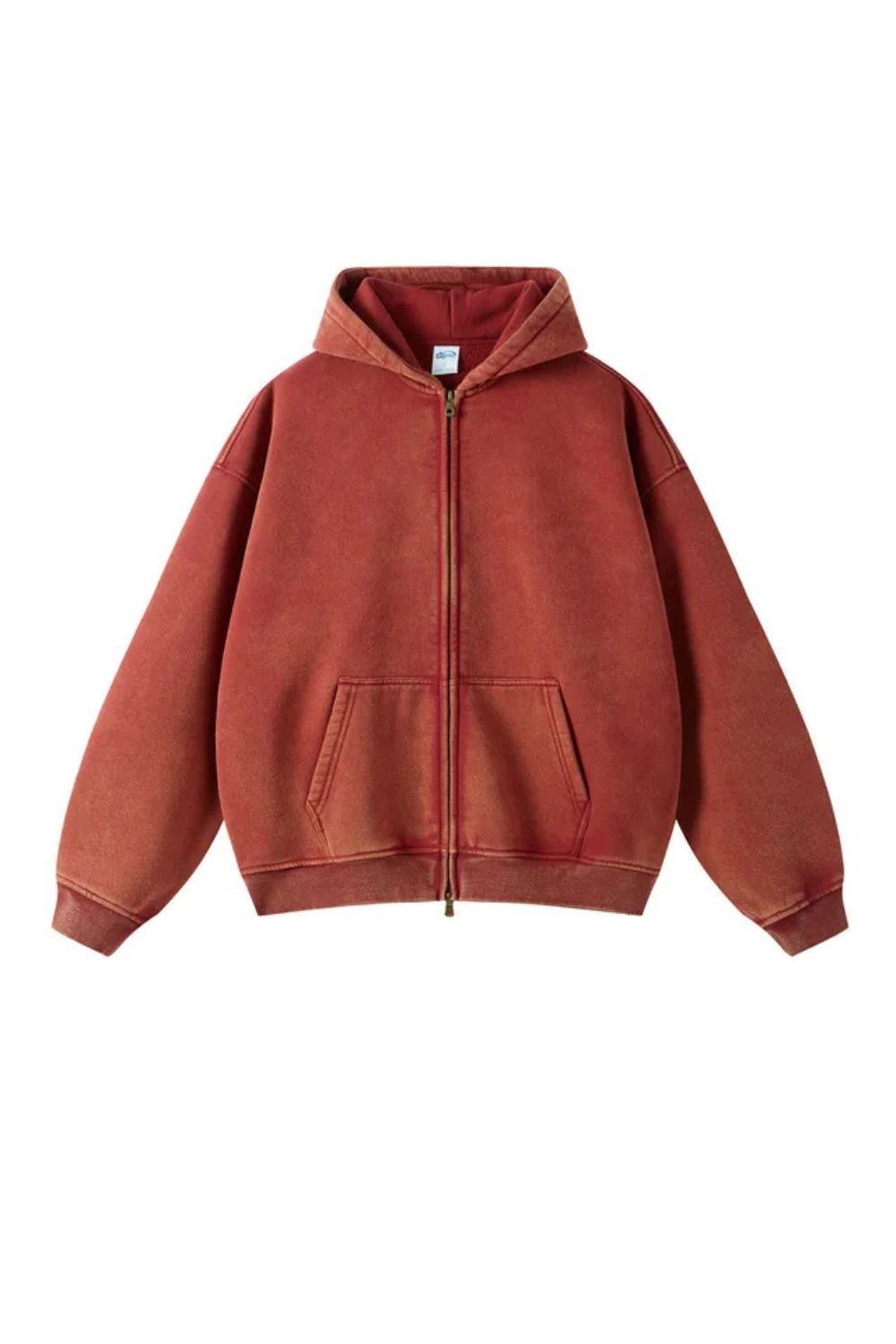 WW | Hooded Sweatshirt Zipper Ribbed Cuffs Comfortable And Warm