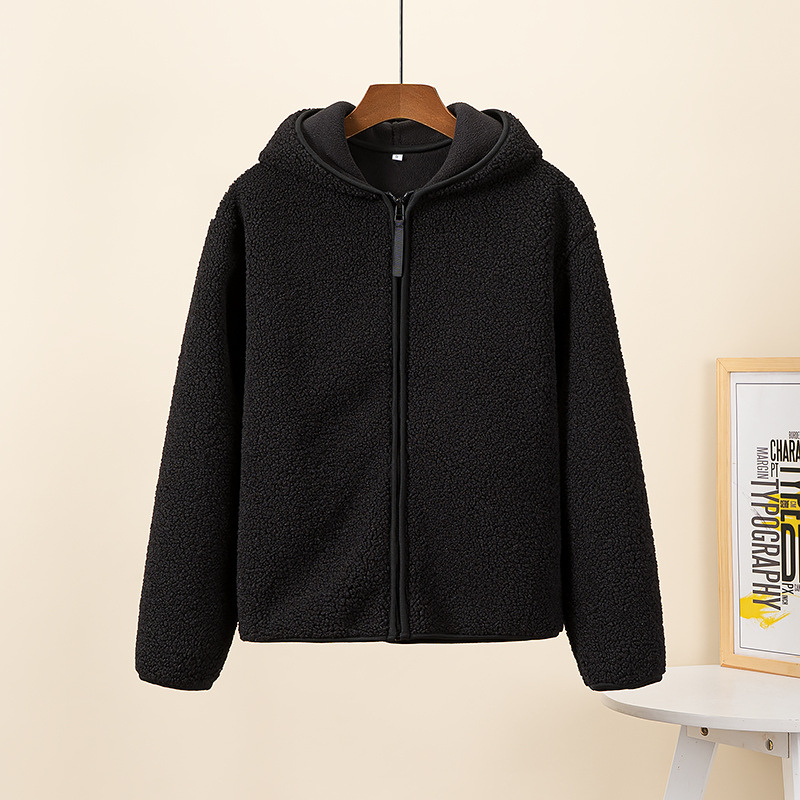 WW | Warme Fleecejacke für Damen, Langarm-Sweatshirt mit Reißverschluss