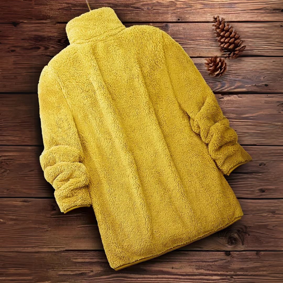 WW | Women's Teddy Zip-Up Pullover Casual Long Sleeve Winter Jacket