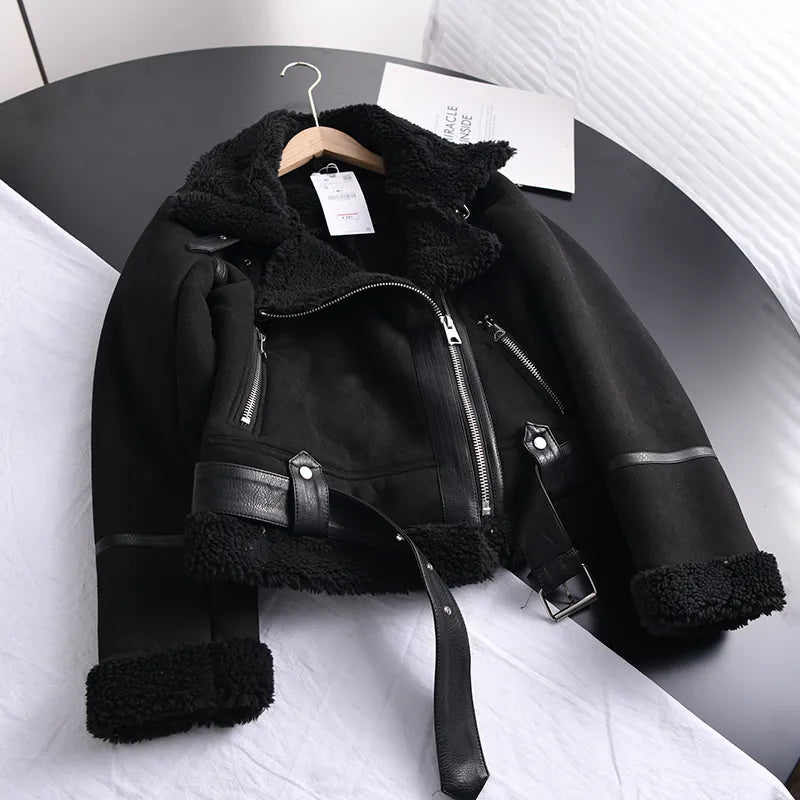 WW | Suede Winter Jacket Warm & Stylish