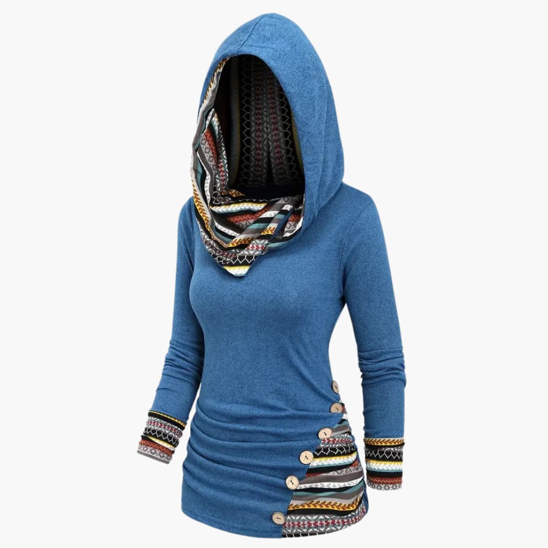 WW | Stylish Women's Hoodie with Ethnic Print