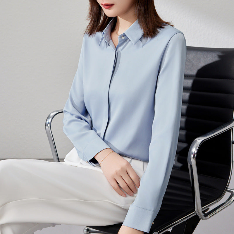WW | Elegant satin top for women with versatile style