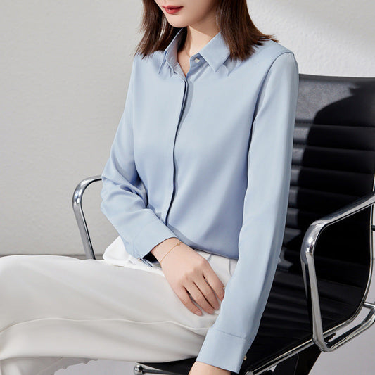 WW | Elegant satin top for women with versatile style