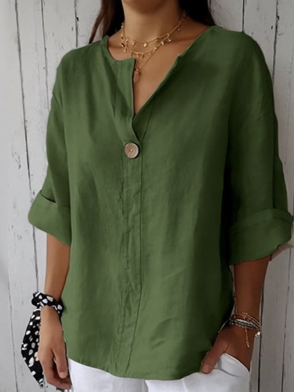 Oriana™ | Timeless Blouse with Cut-Out