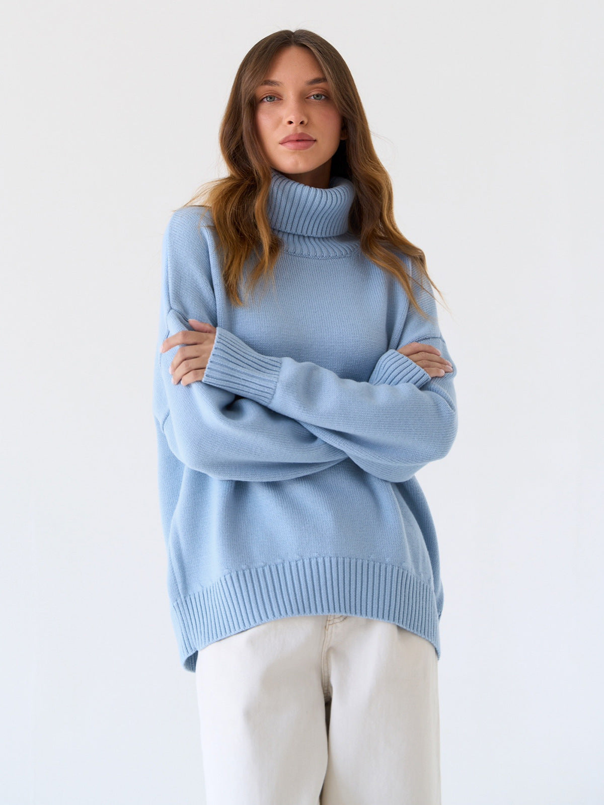 W&W - Winter-Rollkragenpullover mit lockerer Passform