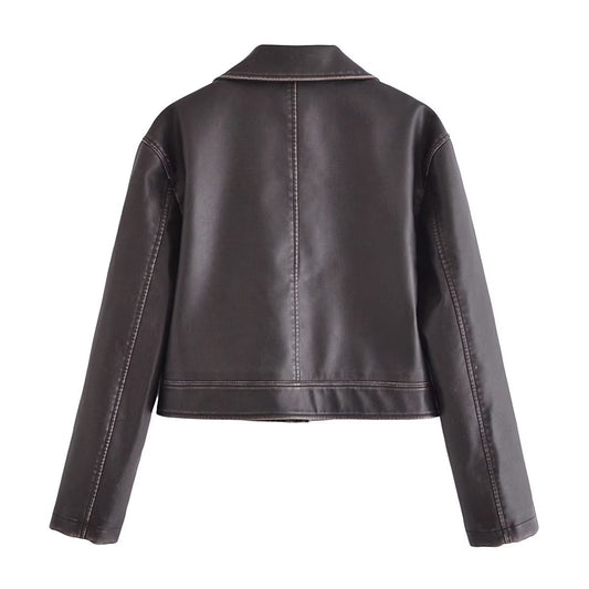 WW | PU Leather Jacket - Modern Edge - Structured Fit - From Casual to Chic Styling