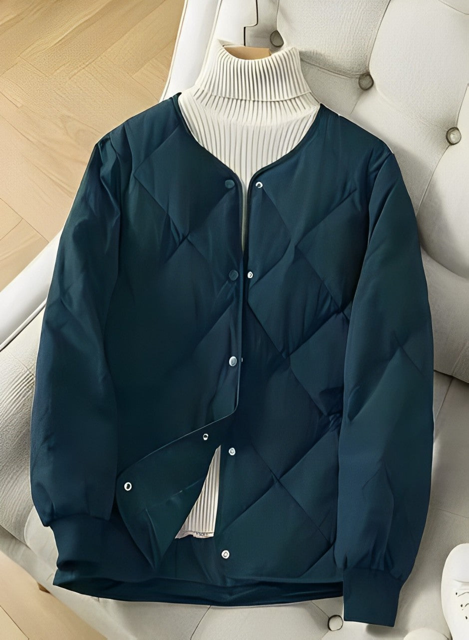 WW | Padded quilting Loose fit Button closure