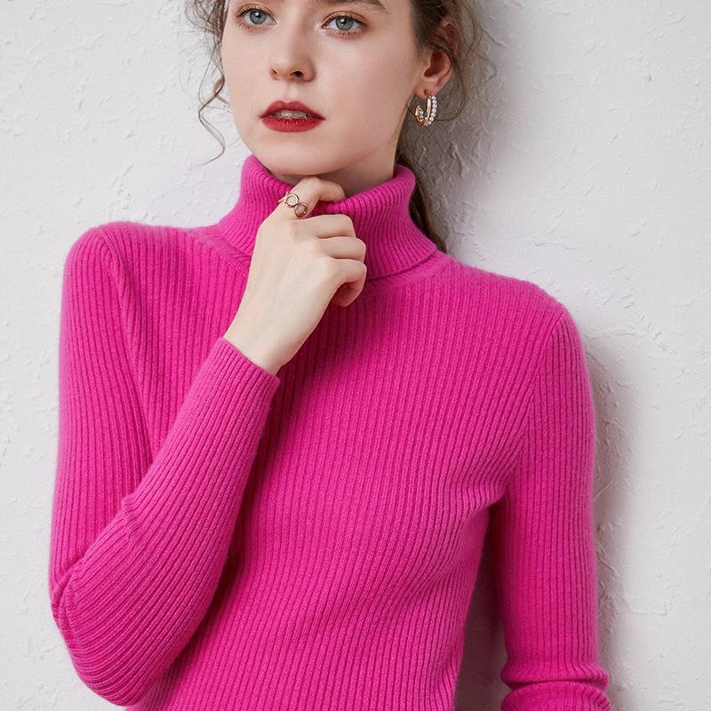 WW | Premium-Wollrollkragenpullover für Frauen
