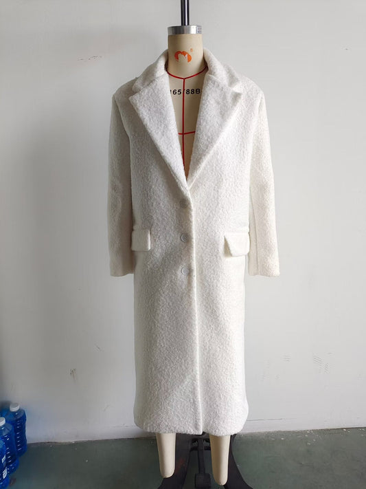 WW | Wollmischungs-Mantel - Elegante Longline-Silhouette - Strukturierte Gestaltung - Anspruchsvolle Winterbekleidung