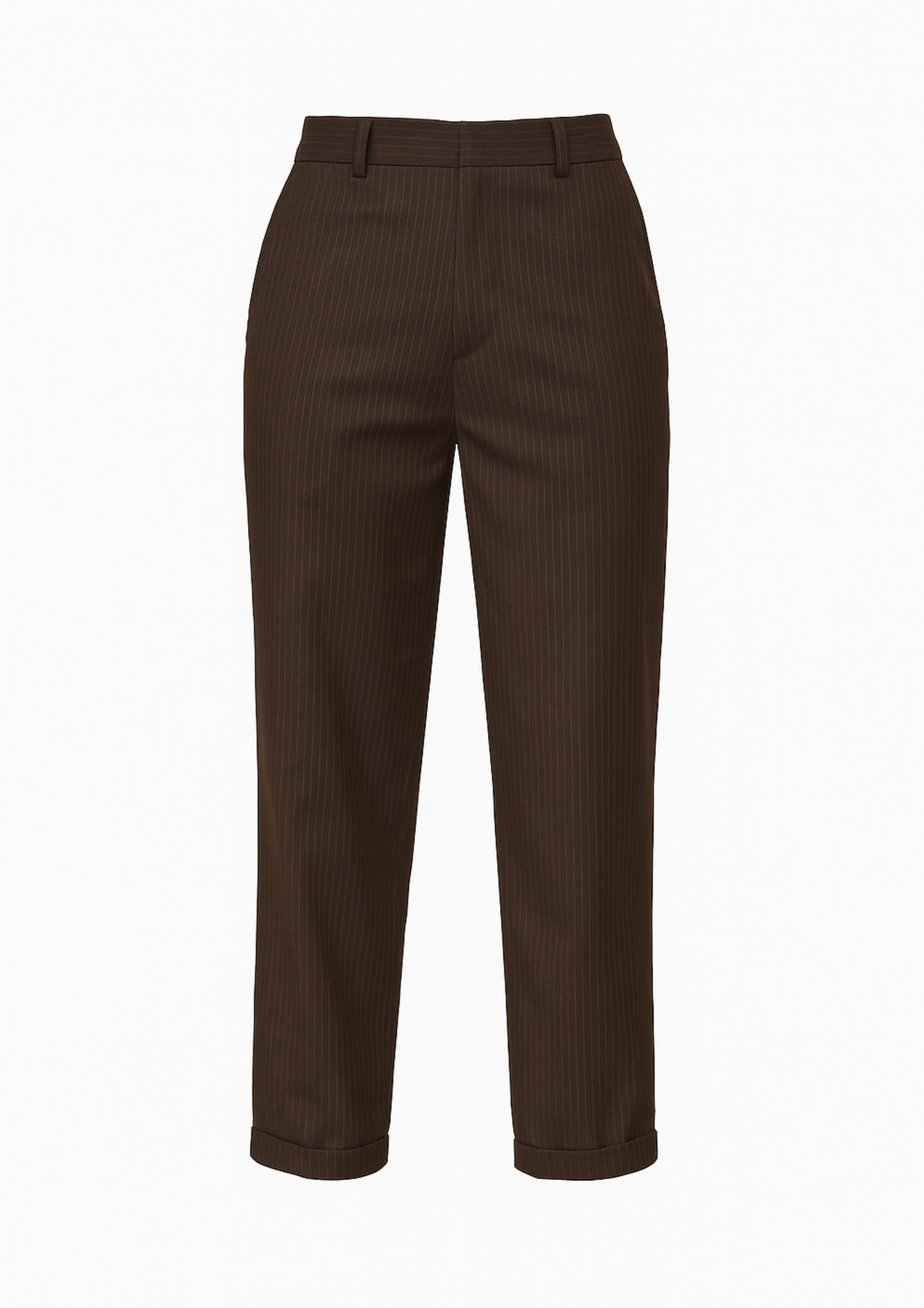 Thalindra Striped Suit Trousers - Brown