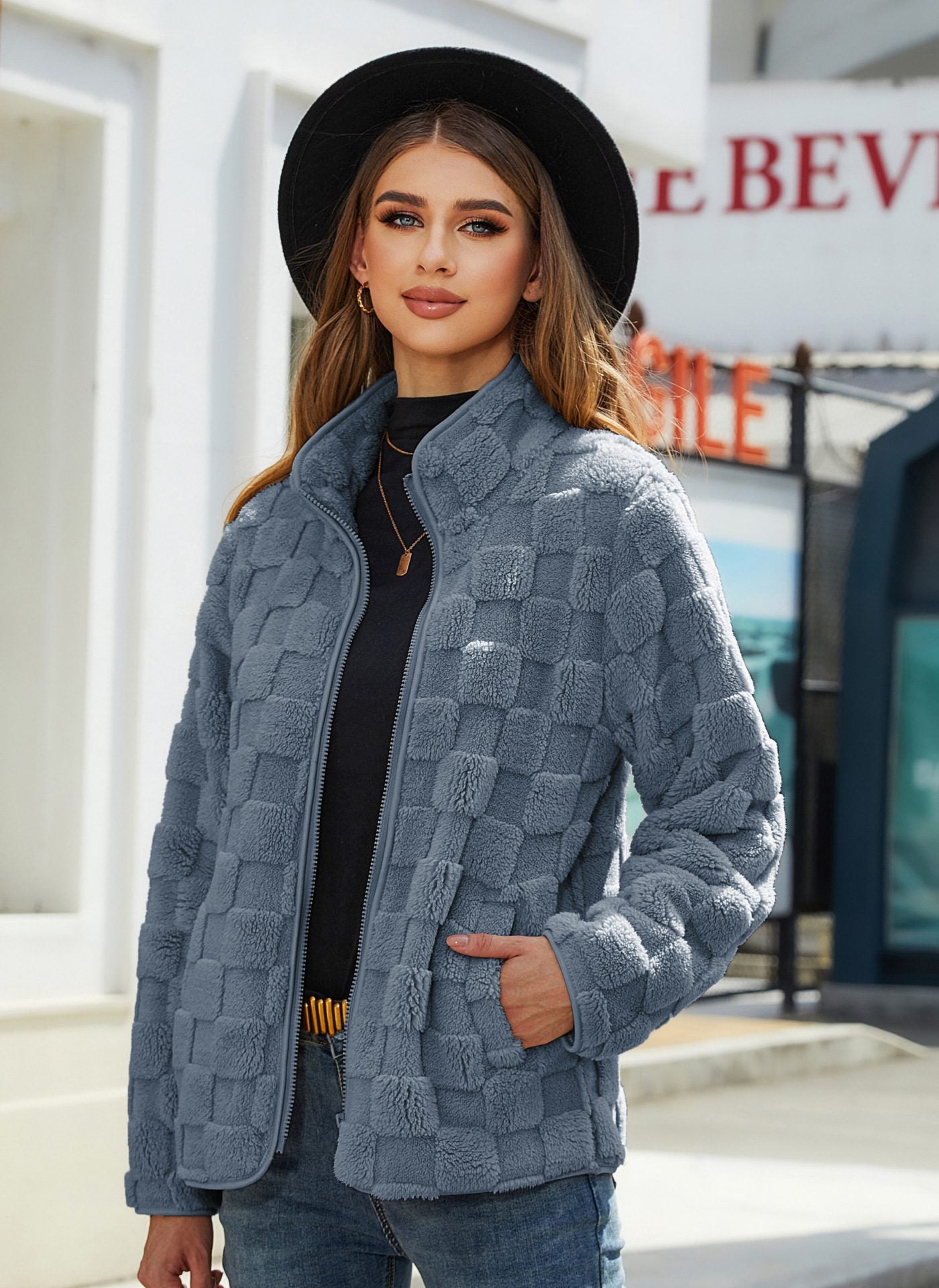 WW | Faux Fur Short Jacket - Cozy Chic - Soft Faux Fur - Autumn & Spring Outerwear