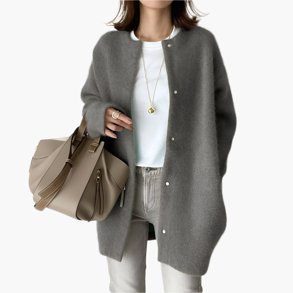 WW | Strickjacke im Oversize-Look - Modischer Casual Cardigan für Alltag und Büro