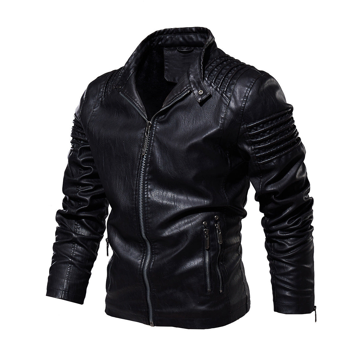 WW | Herren Lederjacke mit Reißverschluss