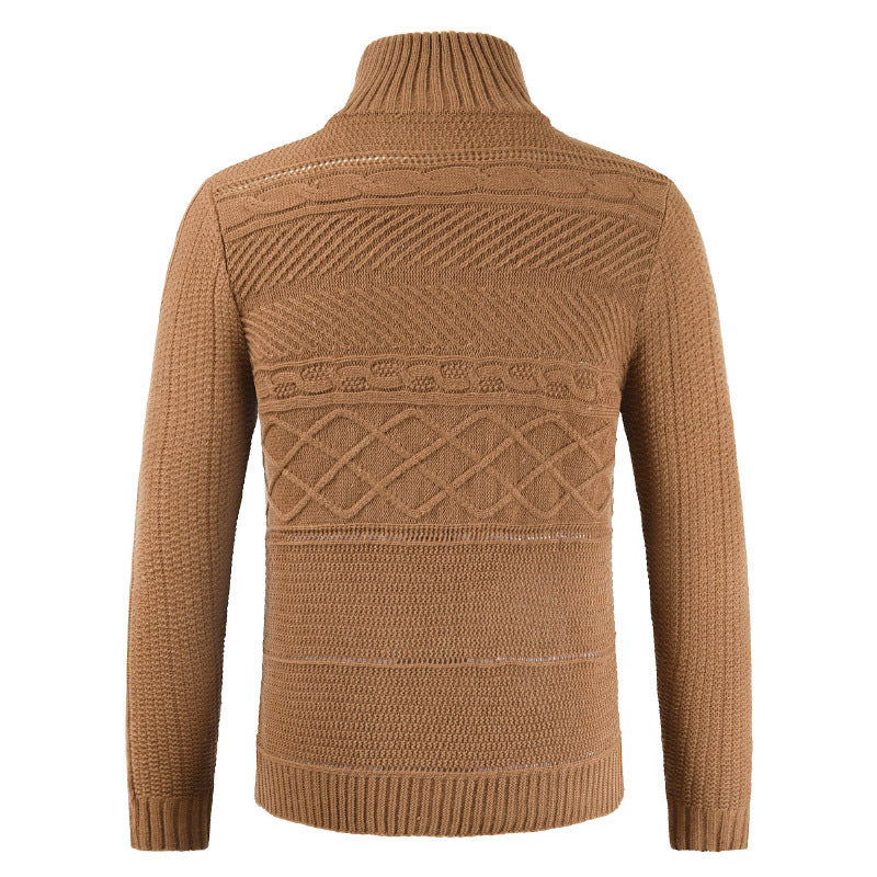 WW | Rollkragenpullover mit stylischem Reißverschluss und Knopfverschluss