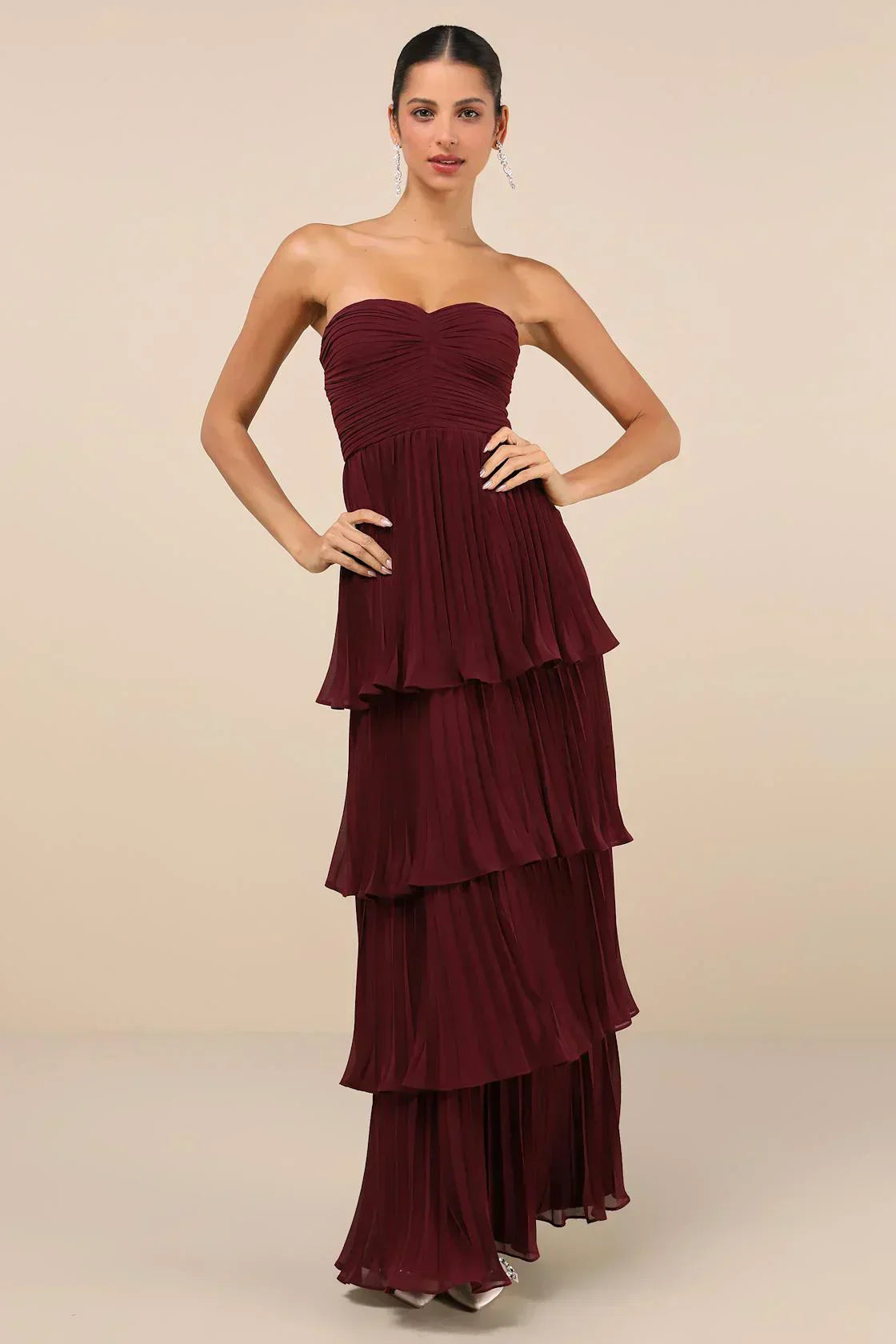 Ava | Off-the-shoulder tiered maxi dress