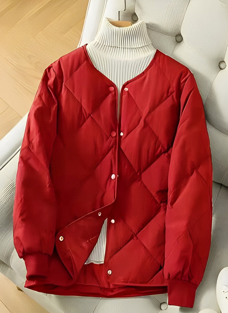 WW | Padded quilting Loose fit Button closure