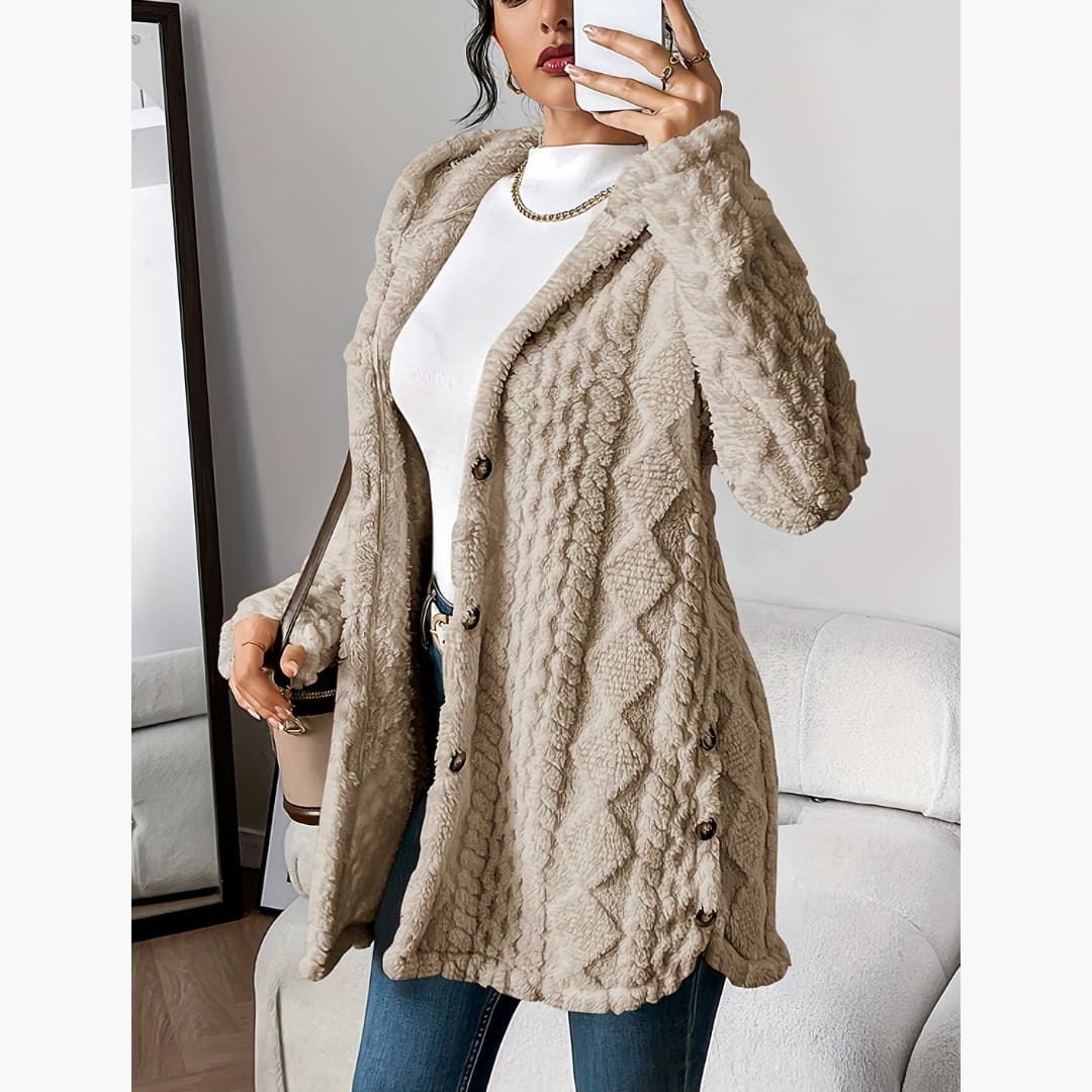 WW | Cozy Hoodie with Teddy Pullover for Women