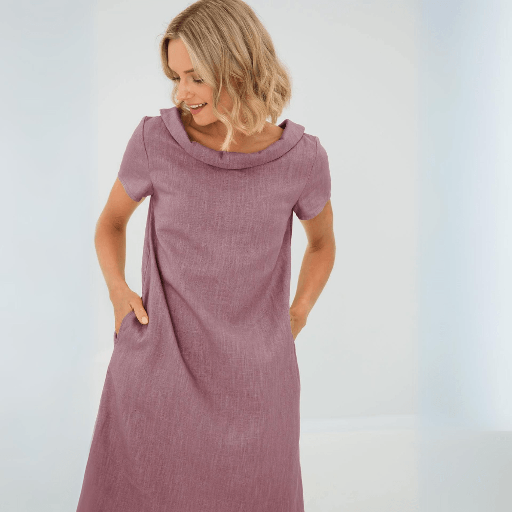 WW | Lässiges Leinenkleid Für Damen