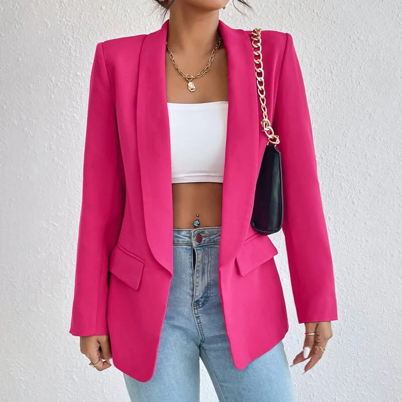WW | Damen Blazer Offen - Tailliert & Langarm