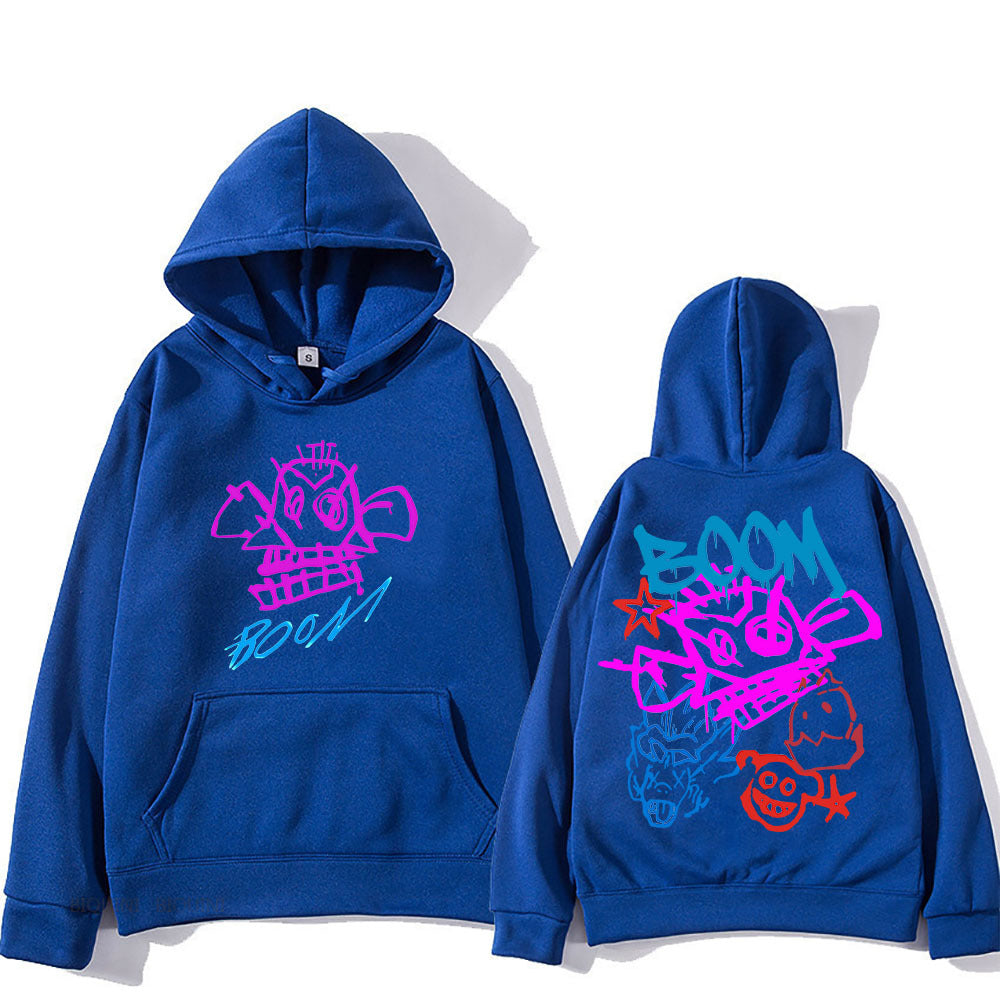 WW | Arcane Jinx Cartoon Langarm-Hoodie