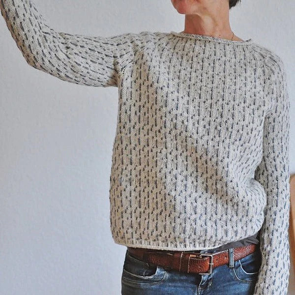 WW | Elegant gray crew neck sweater