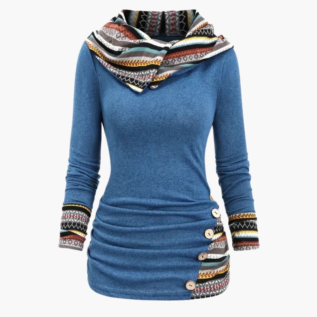 WW | Stylish Women's Hoodie with Ethnic Print