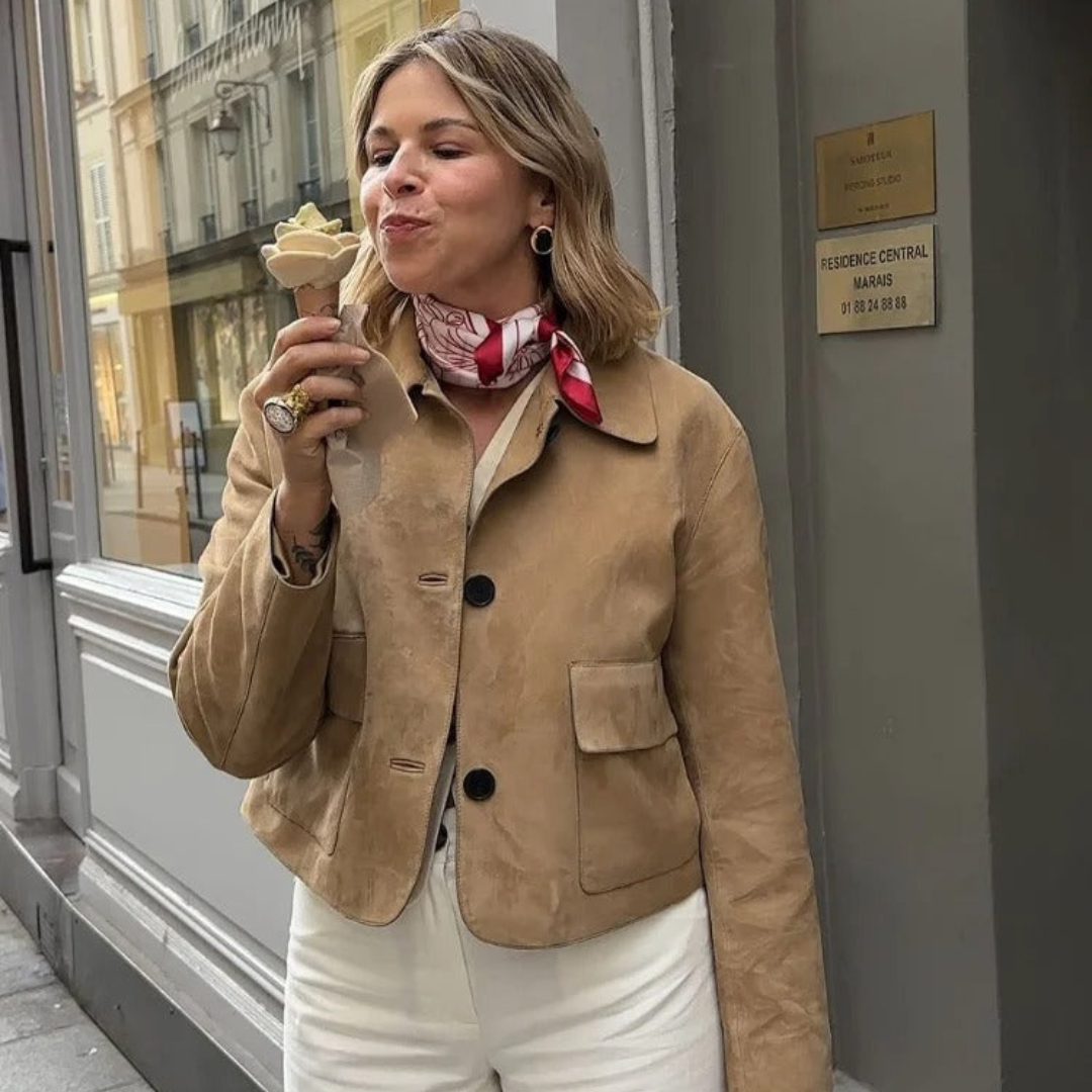 WW | Beige Leather Jacket