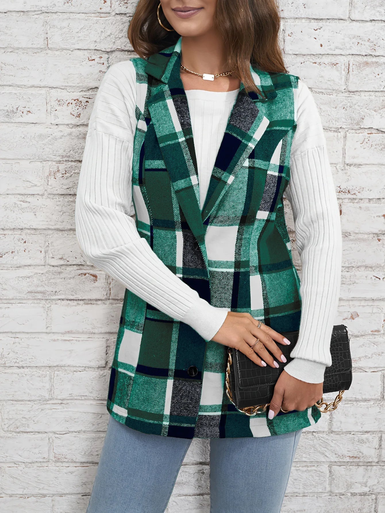 WW | Wolle Plaid Weste