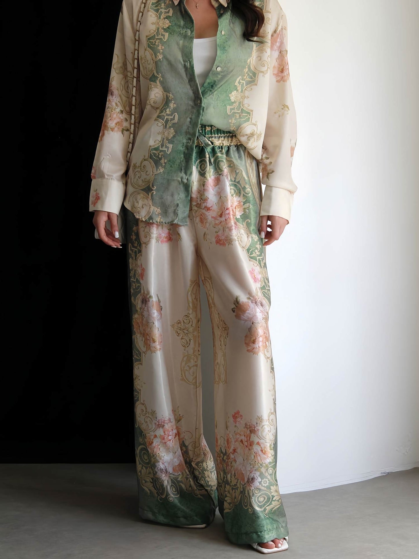 Elvara™ | Baroque Satin Set