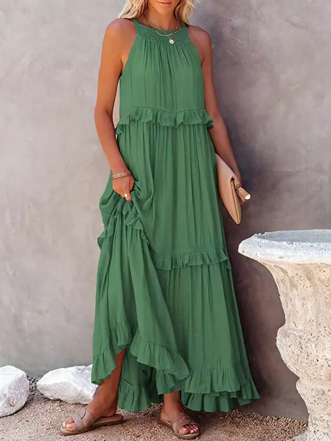 Vesa™ | Flowing Ruffled Dress