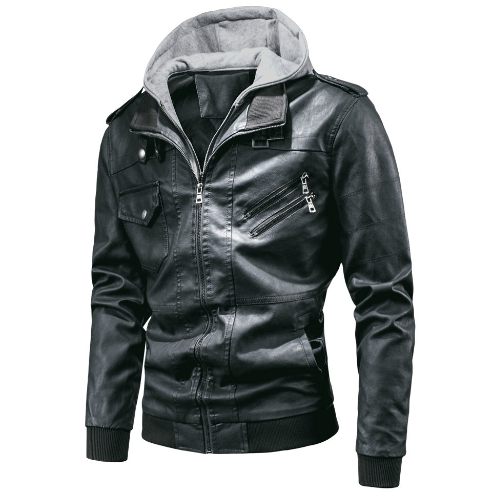 WW | Herren Leder Wintermantel