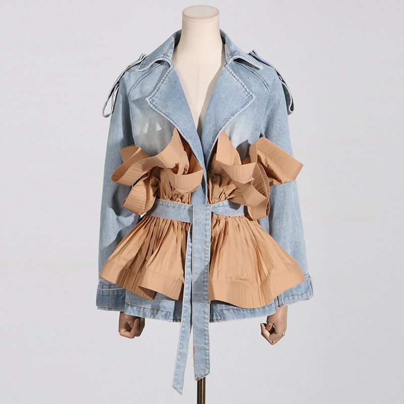 WW | Trenchjacke - Statement Schleifendetail - Baumwollmischung - Modebewusste Oberbekleidung