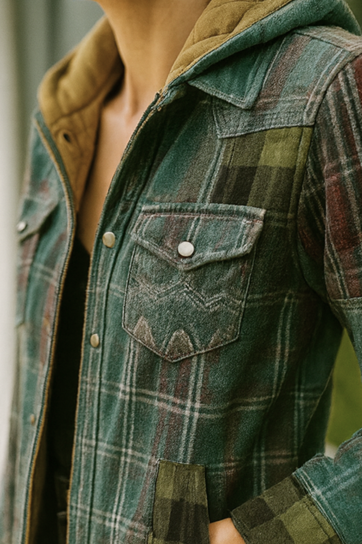 Harper | Patchwork Plaid Jacket