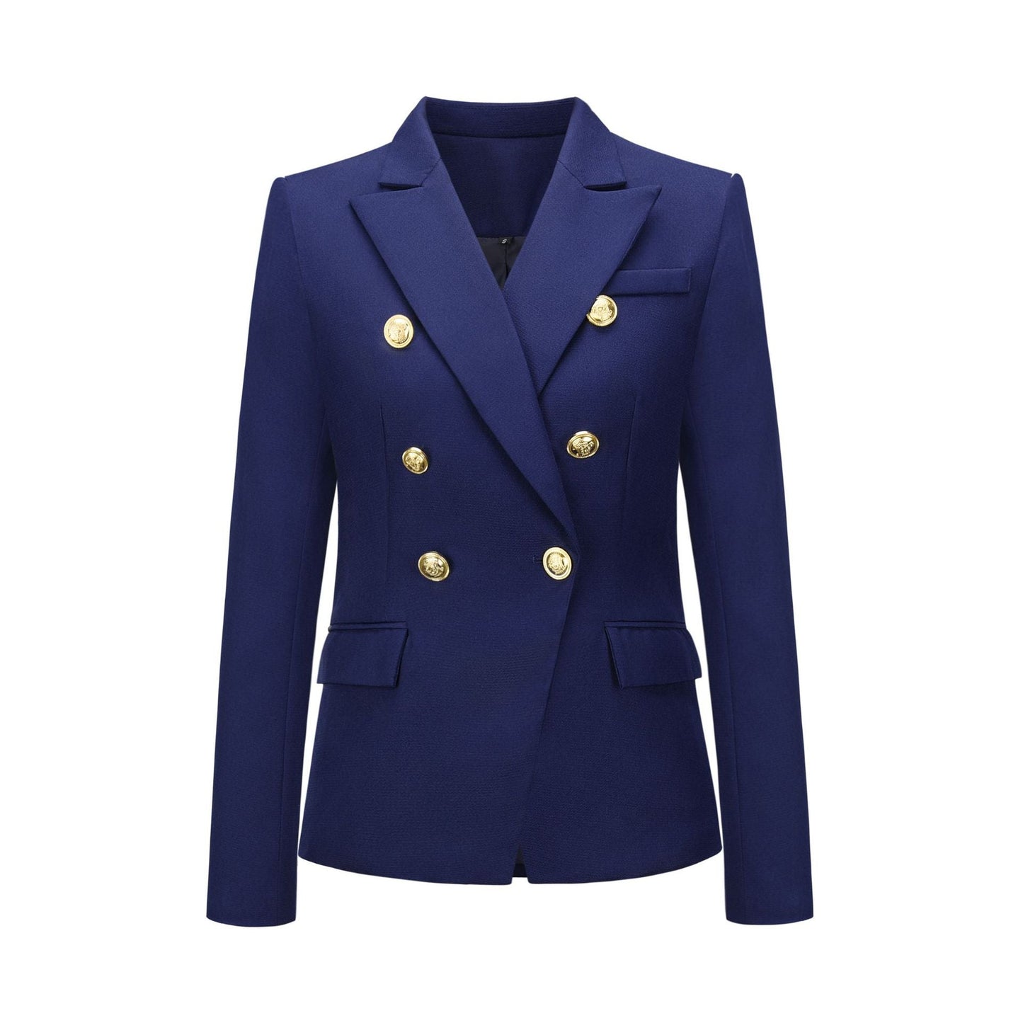 Damen Blazer im doppelten Knopfdesign mit goldenen Akzenten WW