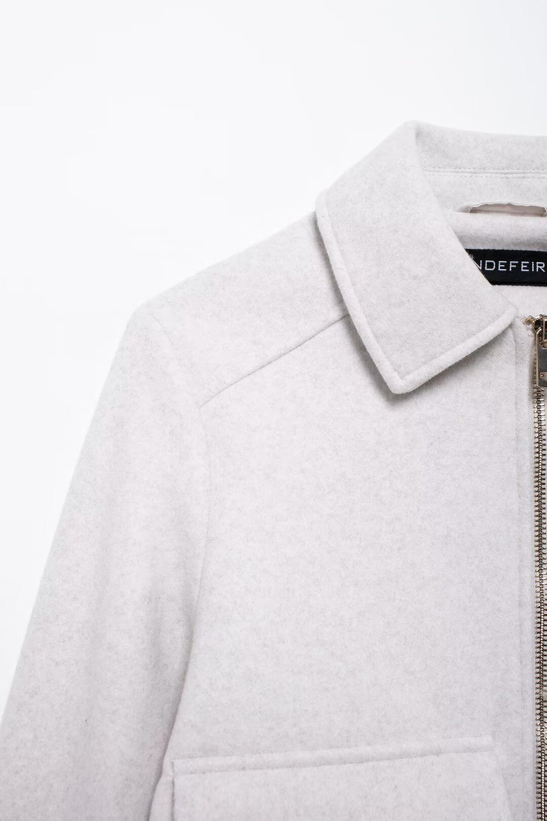 WW | Utility Jacke - Moderner Minimalistischer Stil - Wollmischung - Übergangsoberbekleidung